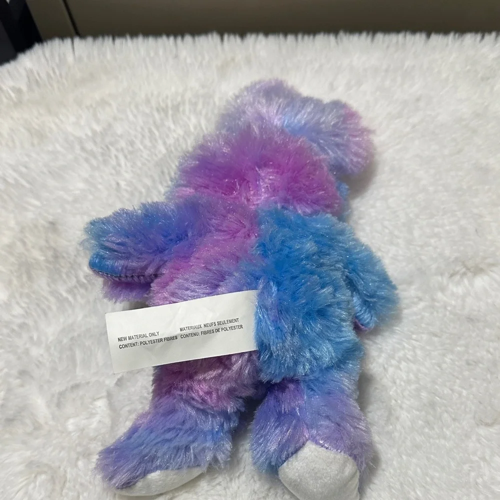 Fluffy Pet Bunny Toy - Blue and Purple